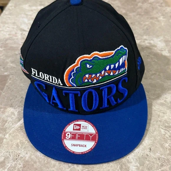 New Era 9Fifty Florida Gators Snapback Cap - Black and Blue - Picture 2 of 10